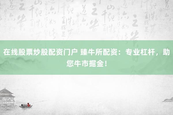 在线股票炒股配资门户 臻牛所配资：专业杠杆，助您牛市掘金！